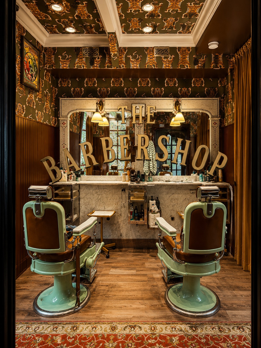 The Barbershop — vintage barber chair and interior